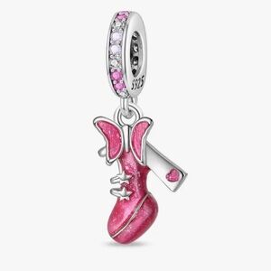 925 Stiletto Butterfly Heel Jewelry Charm-NEW
